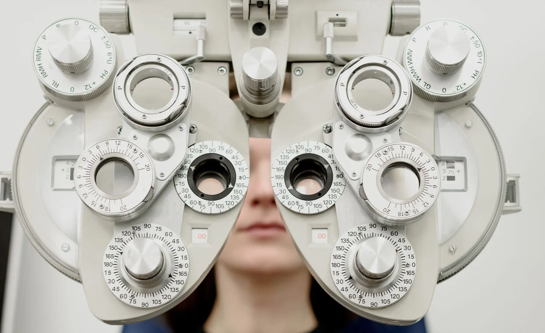 Phoropter used to test vision during an eye examination